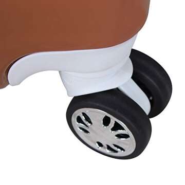 Nicole Miller New York Rainbow Luggage Collection - Lightweight 28 Inch (ABS+PC) Hardside Suitcase - Durable Large Checked Bag with 8-Rolling Spinner Wheels (28in, Rainbow Lavender)…