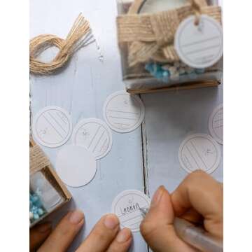 Ju's Favors Wooden Candle Holders Set for Baby Showers