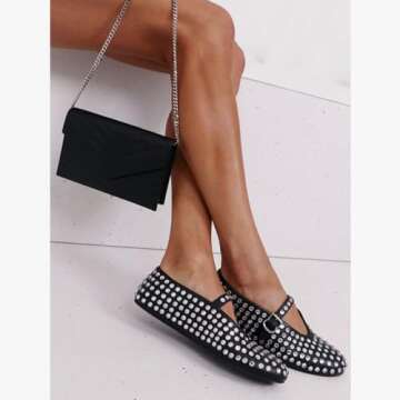 Stylish Rhinestone Ballet Flats for Women - Shop Now!