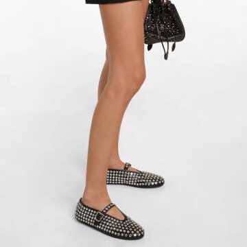 Stylish Rhinestone Ballet Flats for Women - Shop Now!