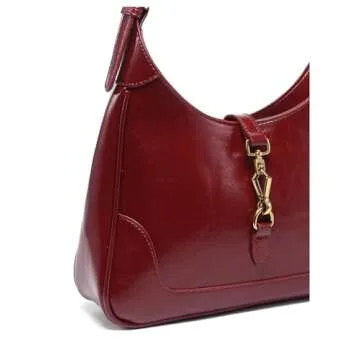 OYOANGLE Vintage PU Leather Women's Shoulder Bag for Everyday Use