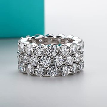 Stunning AnuClub Moissanite Eternity Ring for Women