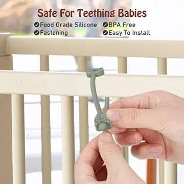 Adjustable Baby Toy Tether Straps - Safety Clips for Kids