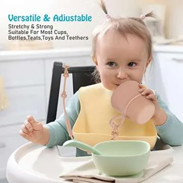 Adjustable Baby Toy Tether Straps - Safety Clips for Kids