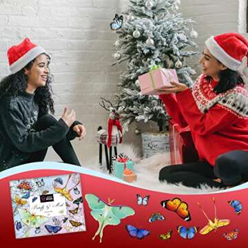 LET'S RESIN Realistic Paper Butterfly Moth,46 Pcs Double-Sided Faux Butterfly,Vintage Floral Decoration,Epoxy Resin Supplies/ Accessories for Resin Art,Crafts,Molds