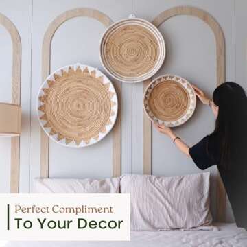 Boho Wall Baskets - Elegant Handcrafted Decor
