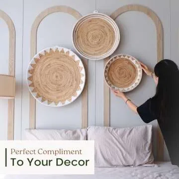Boho Wall Baskets - Elegant Handcrafted Decor
