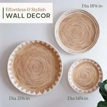 Boho Wall Baskets - Elegant Handcrafted Decor