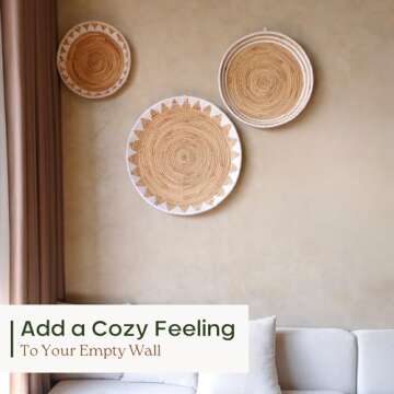 Boho Wall Baskets - Elegant Handcrafted Decor