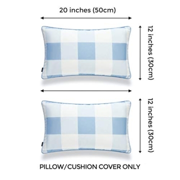 Stylish Hofdeco Coastal Pillow Covers Set of 2 in Blue