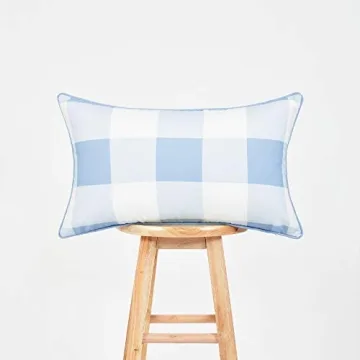 Stylish Hofdeco Coastal Pillow Covers Set of 2 in Blue