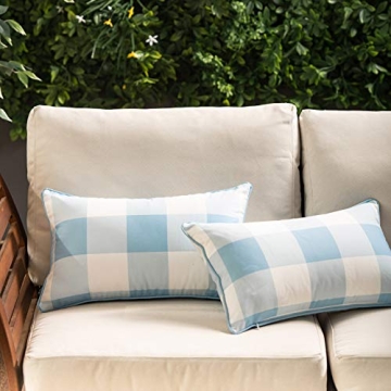 Stylish Hofdeco Coastal Pillow Covers Set of 2 in Blue