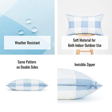 Stylish Hofdeco Coastal Pillow Covers Set of 2 in Blue