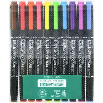 ZEBRA WKCR1-10C Highlighter Set - 10 Bright Colors