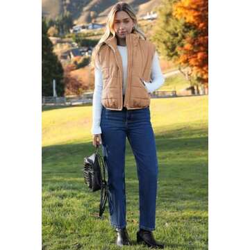 Stylish & Lightweight Women's Padded Puffer Vest