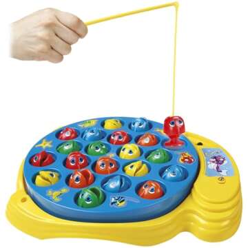 Let's Go Fishin' Game by Pressman - The Original Fast-Action Fishing Game!, 1-4 players