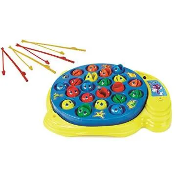 Let's Go Fishin' Game by Pressman - The Original Fast-Action Fishing Game!, 1-4 players