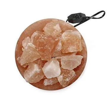 Elegant Spantik Himalayan Salt Lamp Bowl with Dimming Cord