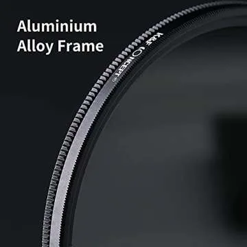K&F Concept 67mm Variable ND2-ND400 ND Lens Filter (1-9 Stops) for Camera Lens Adjustable Neutral Density Filter with Microfiber Cleaning Cloth (B-Series)