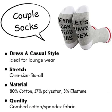 TSOTMO Fun Sex Socks for Couples - A Humorous Gift