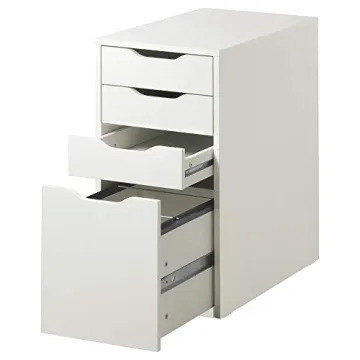 IKEA Alex Drawer Unit White Drop File Storage Cabinet