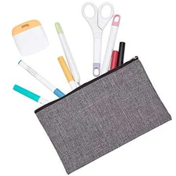 HOMEST 8 Pack Blank DIY Craft Bags with Zipper