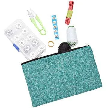 HOMEST 8 Pack Blank DIY Craft Bags with Zipper