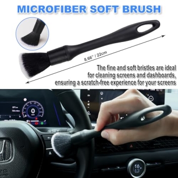 7PCS Ultra Soft Boars Hair Car Detailing Brush Set