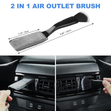 7PCS Ultra Soft Boars Hair Car Detailing Brush Set