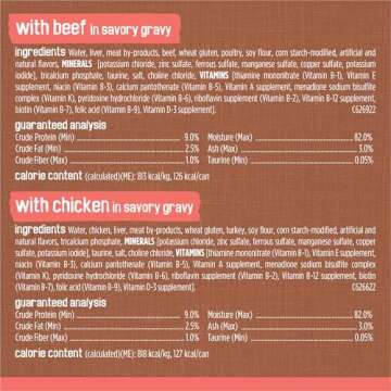 Purina Friskies Extra Gravy Wet Cat Food Chunky 24ct Variety Pack (With Chicken, Turkey, Salmon, Beef) - (Pack of 24) 5.5 oz. Cans