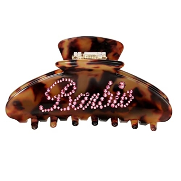 Personalized Large Claw Clips with Strong Hold for Hair