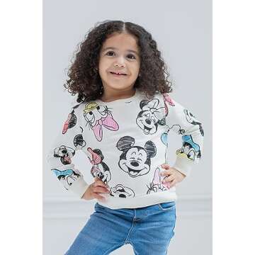 Disney Mickey Mouse Toddler Girls Fashion Sweatshirt 2T