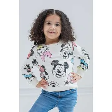 Disney Mickey Mouse Toddler Girls Fashion Sweatshirt 2T