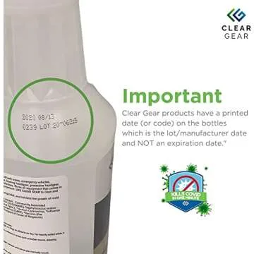 Clear Gear Disinfectant Spray - 32 Oz of Superior Cleanliness for Health and Fitness