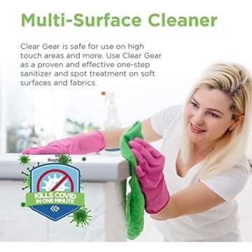 Clear Gear Disinfectant Spray - EPA-Registered Cleaner