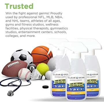 Clear Gear Disinfectant Spray - EPA-Registered Cleaner