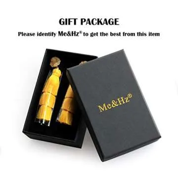 Bright Yellow Layered Dangle Tassel Earrings for Women