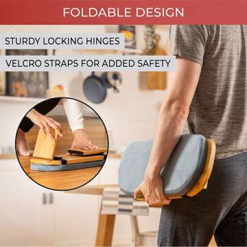 Florensi Foldable Bamboo Meditation Bench