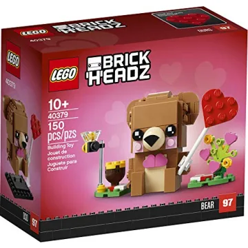 LEGO BrickHeadz Valentine's Bear 40379 Building Kit, 150 Pieces