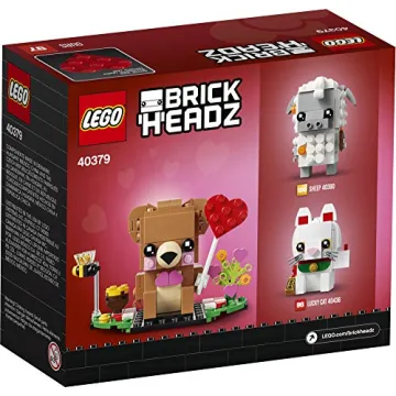 LEGO BrickHeadz Valentine's Bear 40379 Building Kit, 150 Pieces