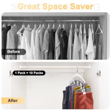 Premium Legging Organizer Hangers - Space Saving Closet Solution