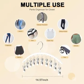 Premium Legging Organizer Hangers - Space Saving Closet Solution