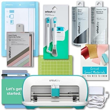 Cricut Joy Machine with Insert Cards, Smart Vinyl, Cutting Mats and Tool Set Bundle - Compact Tool f...