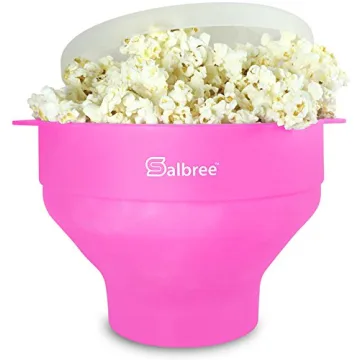 The Original Salbree Collapsible Silicone Microwave Popcorn Popper Maker Machine, Microwavable Bowl ...
