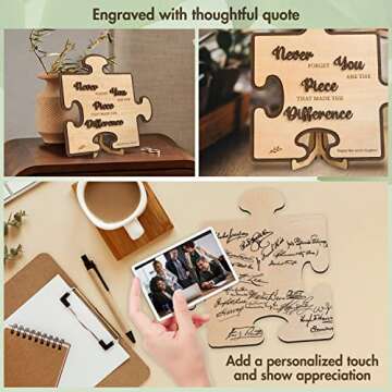 Stofinity Farewell Gifts for Coworkers Men - Goodbye Gifts for Coworkers Women, Boss Farewell Gift Ideas Retirement Plaque for Teacher, Going Away Present for Coworkers Leaving for New Job