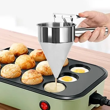 MosaiRudo Stainless Steel Batter Dispenser for Perfect Pancakes