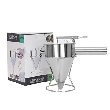 MosaiRudo Stainless Steel Batter Dispenser for Perfect Pancakes