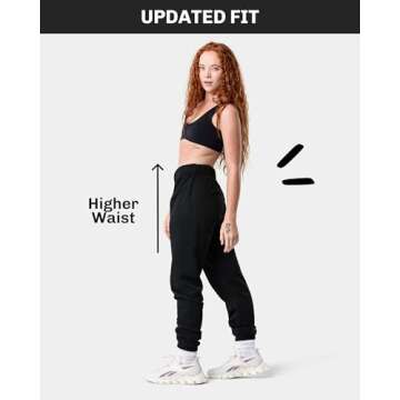 Kamo Fitness CozyTec High-Waisted Sweatpants for Women Baggy: Comfy Lounge Pants with Pockets Crafte...