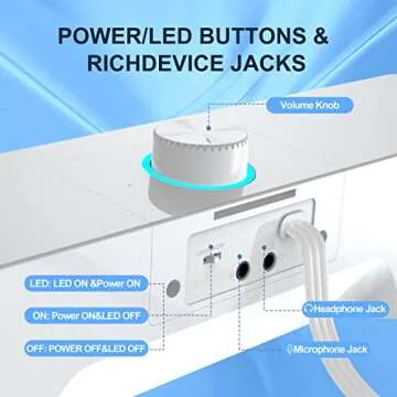 LENRUE Computer Speakers,Wired USB-Powered PC Speakers with 10W Stereo Sound,Sound-bar Speakers for PC Desktop Computer (White)