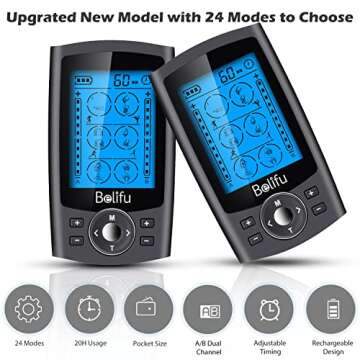 Belifu Dual Channel TENS EMS Unit for Pain Relief